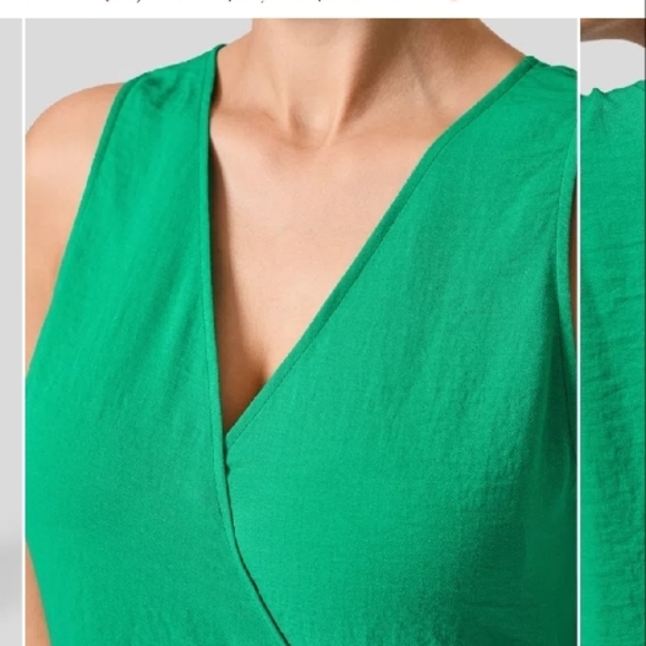 180. New Halara Blarney Green V-neck Cut Out Split Maxi Dress Size XS - Picture 5 of 7